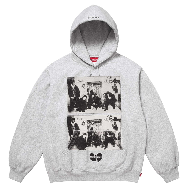 SUPREME WU-TANG CLAN HOODED SWEATSHIRT-ASH GREY