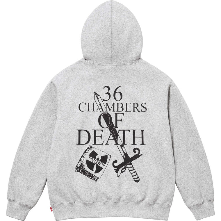 SUPREME WU-TANG CLAN HOODED SWEATSHIRT-ASH GREY
