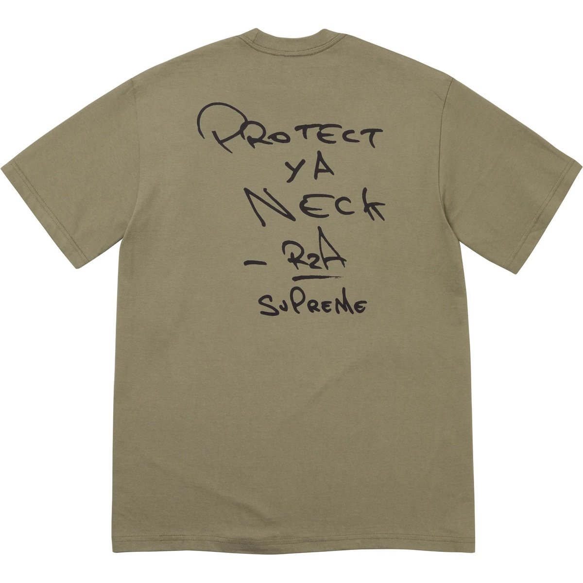 SUPREME WU-TANG CLAN RZA TEE-OLIVE