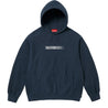 SUPREME SWAROVSKI MOTION LOGO HOODED SWEATSHIRT-NAVY