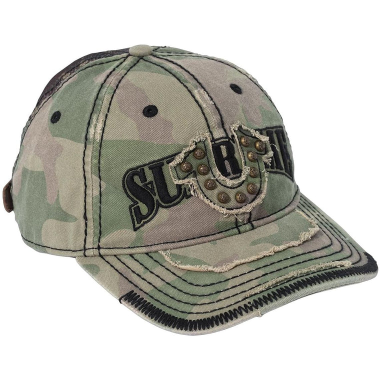 SUPREME TRUE RELIGION® MESH BACK 6-PANEL-OLIVE CAMO