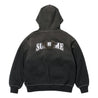 SUPREME TRUE RELIGION® ZIP UP HOODED SWEATSHIRT-BLACK