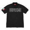 SUPREME TWILL APPLIQUE POLO-BLACK