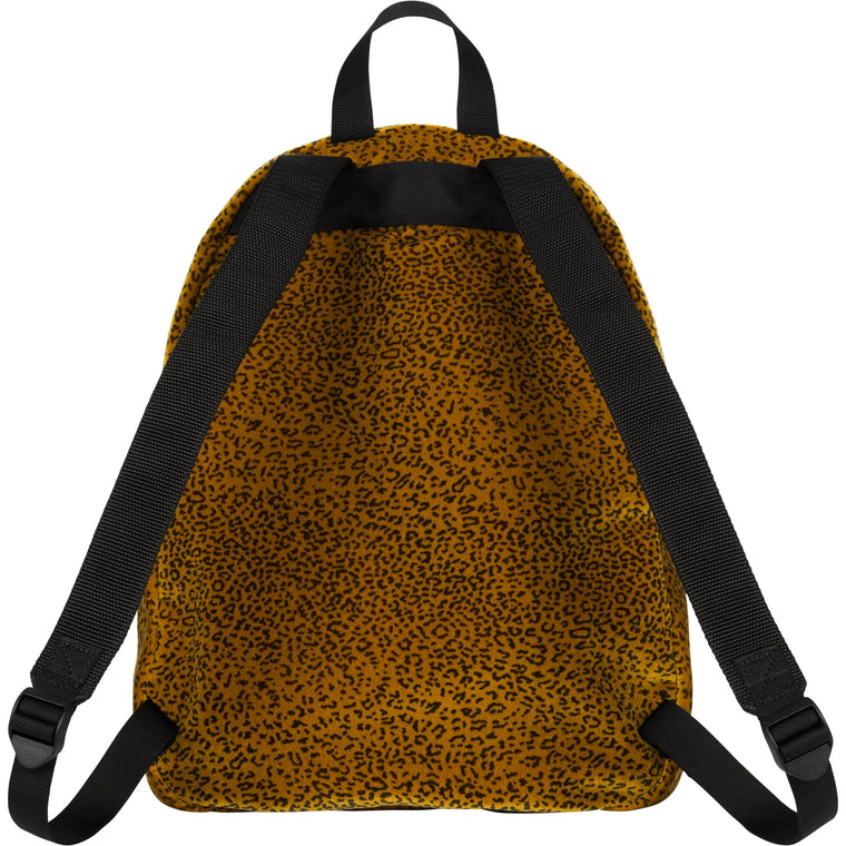 SUPREME VELVET BACKPACK-TAN LEOPARD