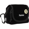 SUPREME VELVET MINI POUCH-BLACK