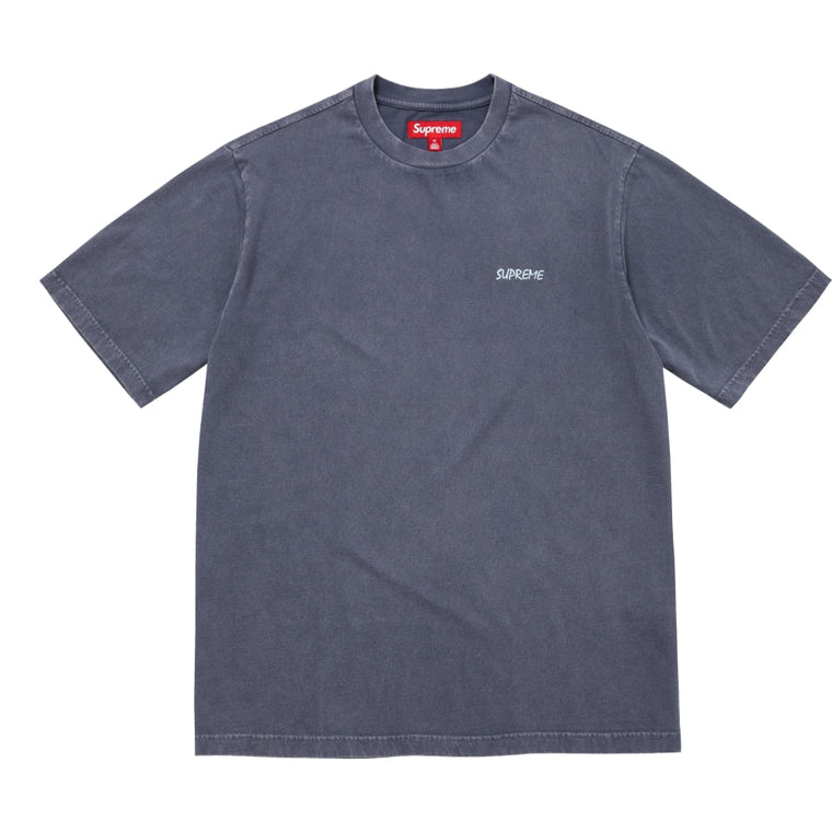 SUPREME WASHED S/S TOP-NAVY