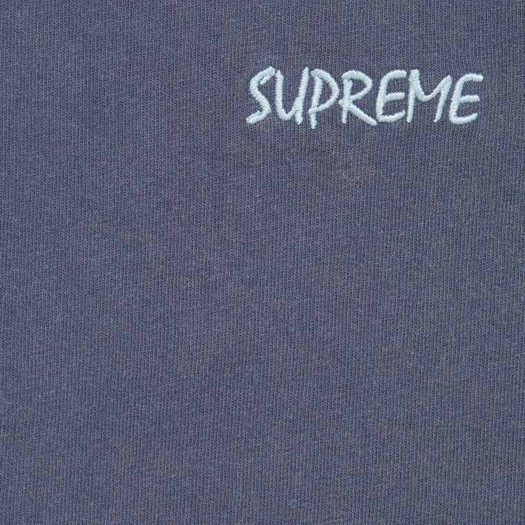 SUPREME WASHED S/S TOP-NAVY