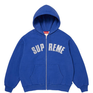 SUPREME ARC THERMAL LINED ZIP UP HOODED SWEATSHIRT-ROYAL