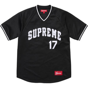 SUPREME BASEBALL JERSEY-BLACK