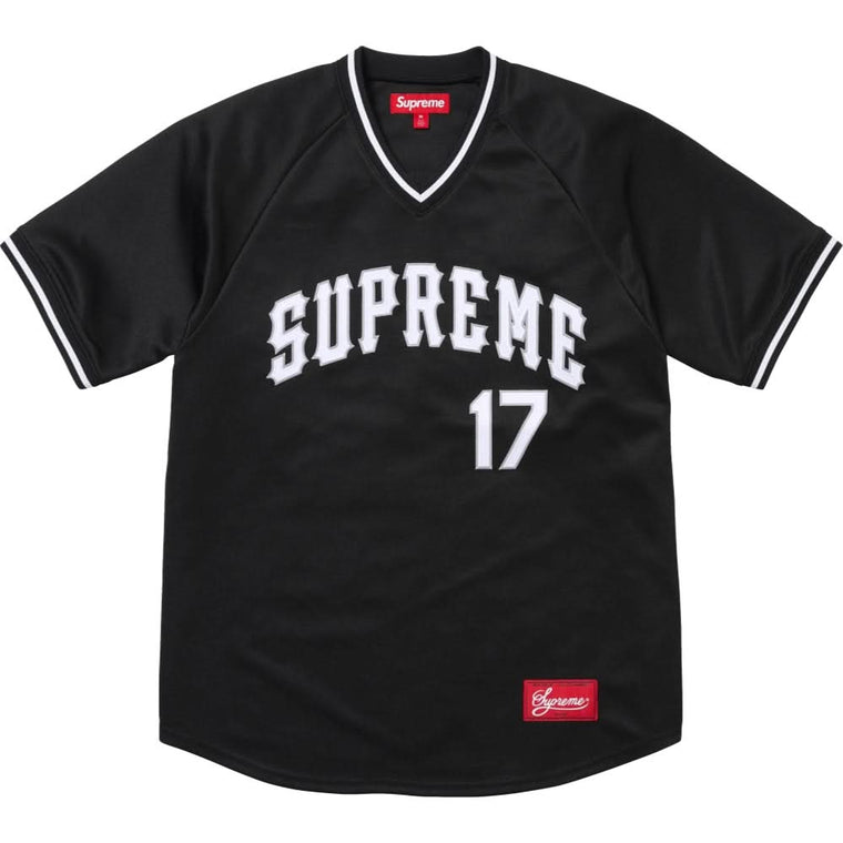 SUPREME BASEBALL JERSEY-BLACK