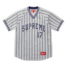 SUPREME BASEBALL JERSEY-GREY