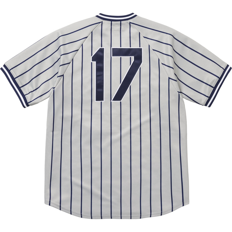 SUPREME BASEBALL JERSEY-GREY