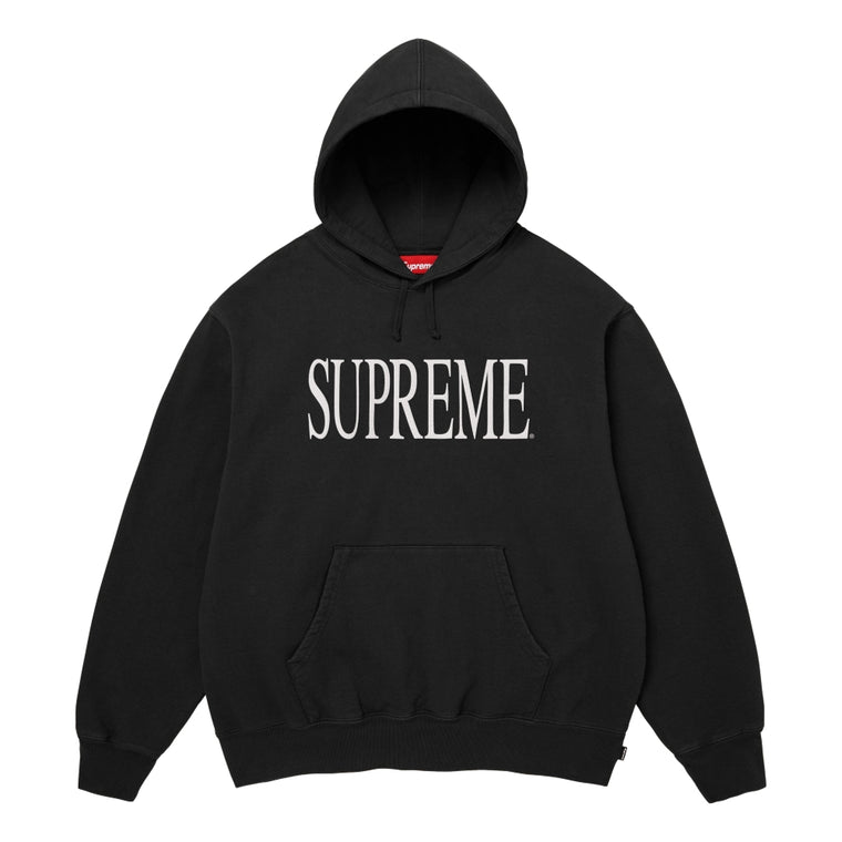 SUPREME CAPITAL HOODED SWEATSHIRT-BLACK