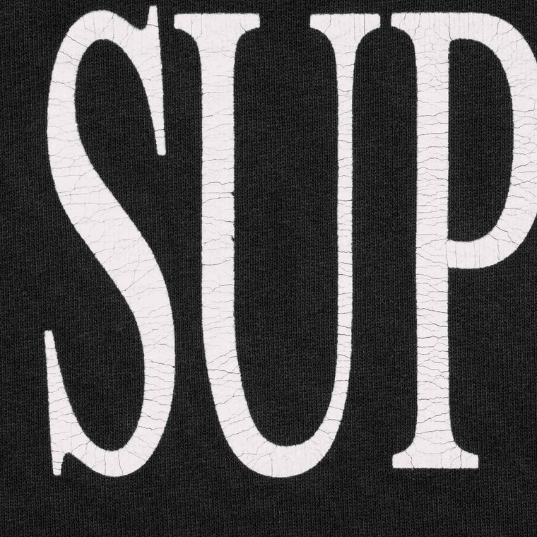 SUPREME CAPITAL HOODED SWEATSHIRT-BLACK