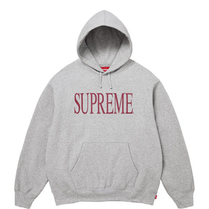 SUPREME CAPITAL HOODED SWEATSHIRT-GREY