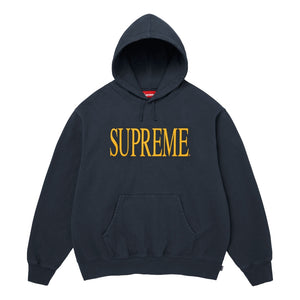 SUPREME CAPITAL HOODED SWEATSHIRT-NAVY
