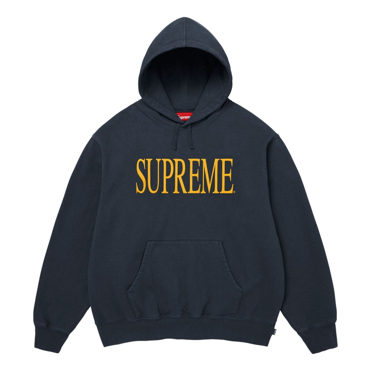 SUPREME CAPITAL HOODED SWEATSHIRT-NAVY