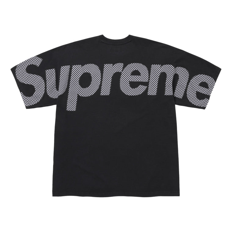 SUPREME CHECKERBOARD INTARSIA S/S TOP-BLACK