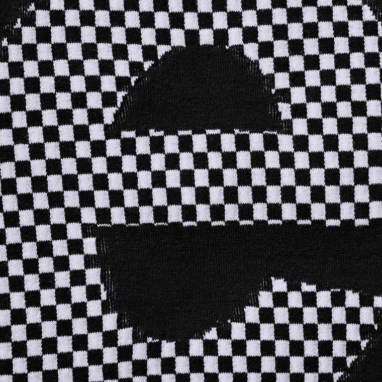 SUPREME CHECKERBOARD INTARSIA S/S TOP-BLACK