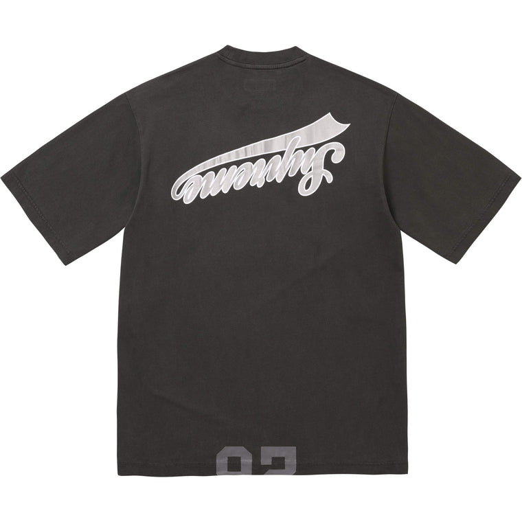 SUPREME CRACKED FLIPPED S/S TOP-BLACK
