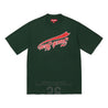 SUPREME CRACKED FLIPPED S/S TOP-DARK GREEN