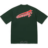 SUPREME CRACKED FLIPPED S/S TOP-DARK GREEN