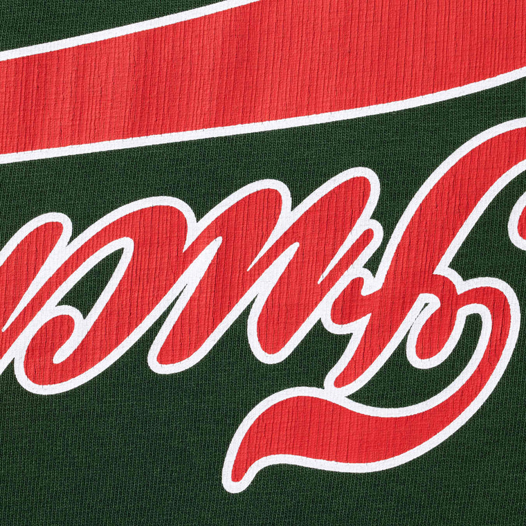 SUPREME CRACKED FLIPPED S/S TOP-DARK GREEN