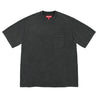 SUPREME CRACKED POCKET S/S TOP-BLACK