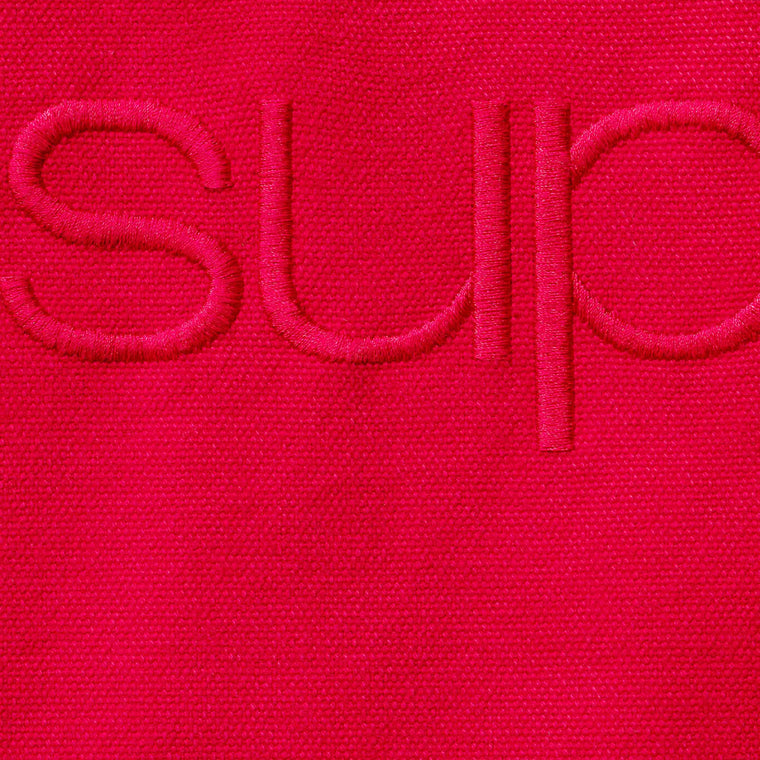 SUPREME FAUX SHEARLING LINED BOMBER JACKET-RED