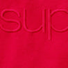 SUPREME FAUX SHEARLING LINED BOMBER JACKET-RED