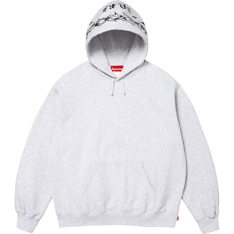 SUPREME FOREVER HOODED SWEATSHIRT-ASH GREY
