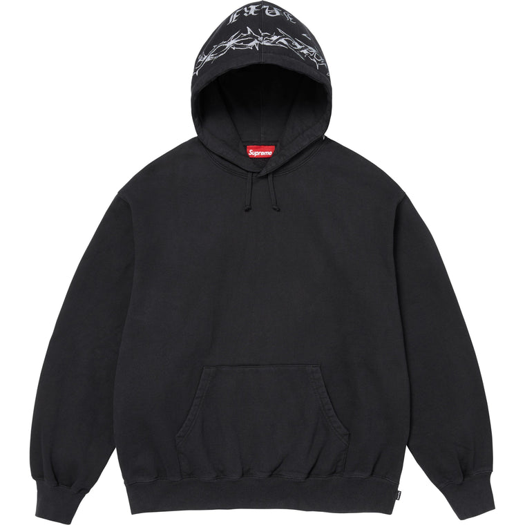 SUPREME FOREVER HOODED SWEATSHIRT-BLACK