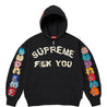 SUPREME FUCK YOU ZIP UP HOODED SWEATSHIRT-BLACK