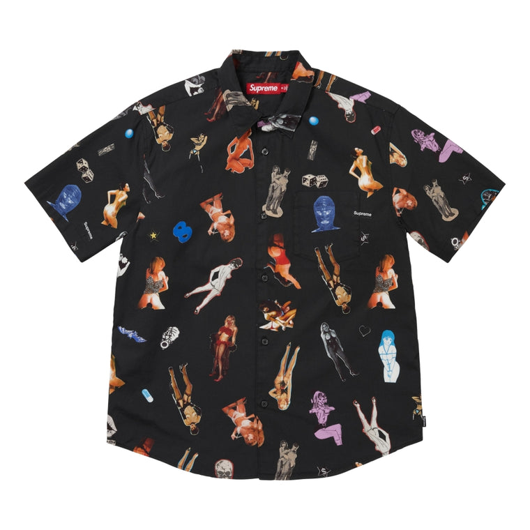 SUPREME GIRLS COLLAGE S/S SHIRT-BLACK