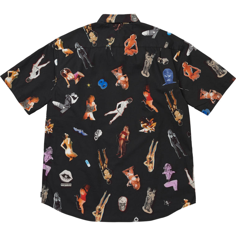 SUPREME GIRLS COLLAGE S/S SHIRT-BLACK