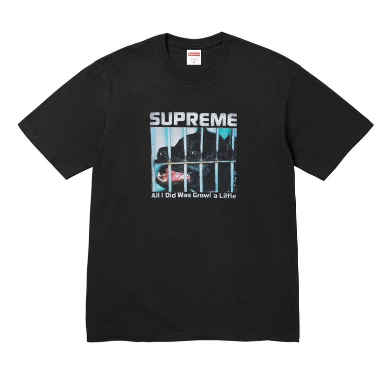 SUPREME GROWL TEE-BLACK