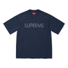 SUPREME HEARTS STUDDED S/S TOP-NAVY