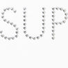 SUPREME HEARTS STUDDED S/S TOP-WHITE