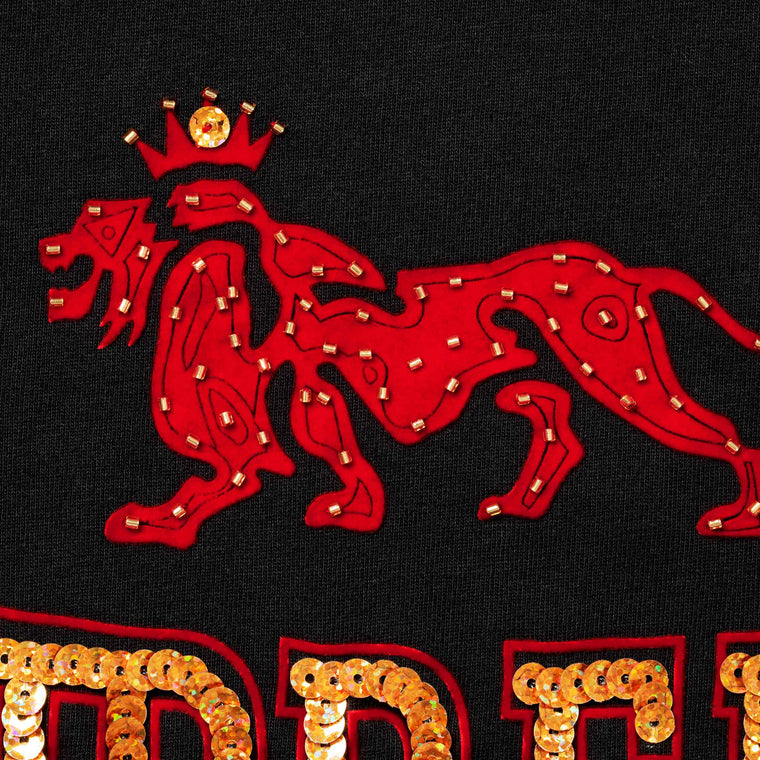 SUPREME MILAN SEQUIN S/S TOP-BLACK
