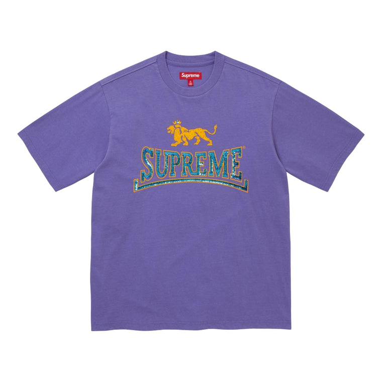 SUPREME MILAN SEQUIN S/S TOP-PURPLE