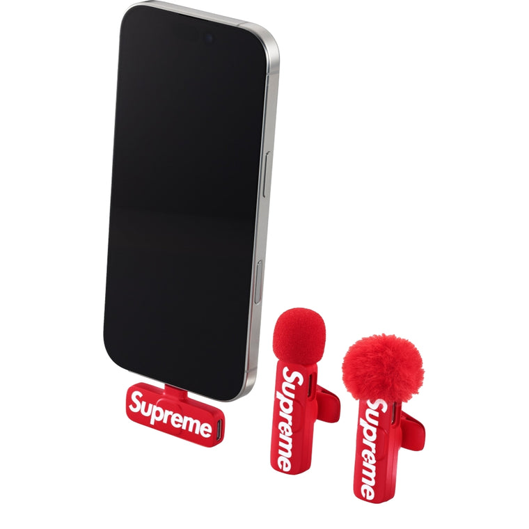 SUPREME MINI MICS (SET OF 2)-RED