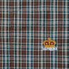 SUPREME MINI PLAID SHIRT-BROWN