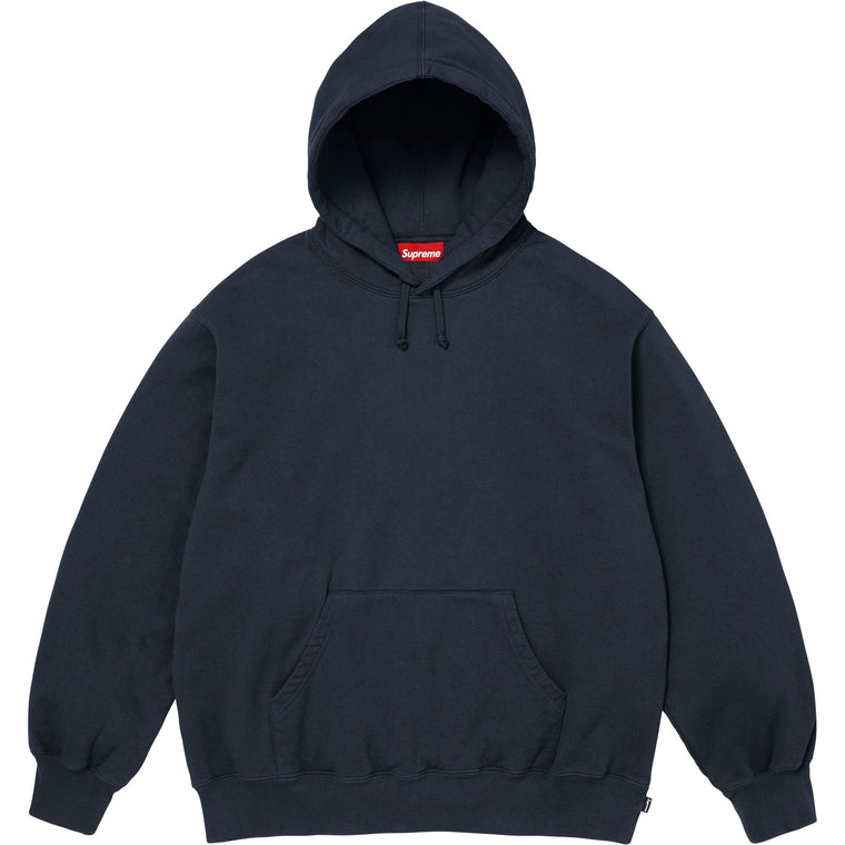 SUPREME MIRRORED APPLIQUE HOODED SWEATSHIRT-NAVY