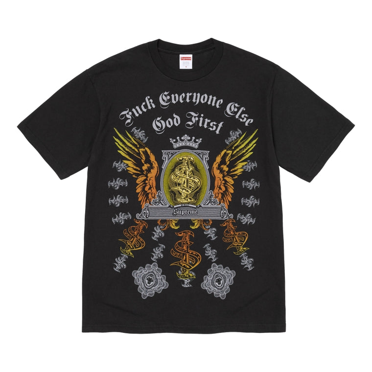 SUPREME MONEY TEE-BLACK
