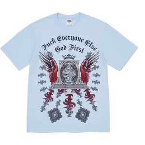SUPREME MONEY TEE-LIGHT BLUE