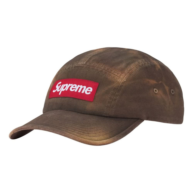 SUPREME OVERDYED CAMP CAP-BROWN