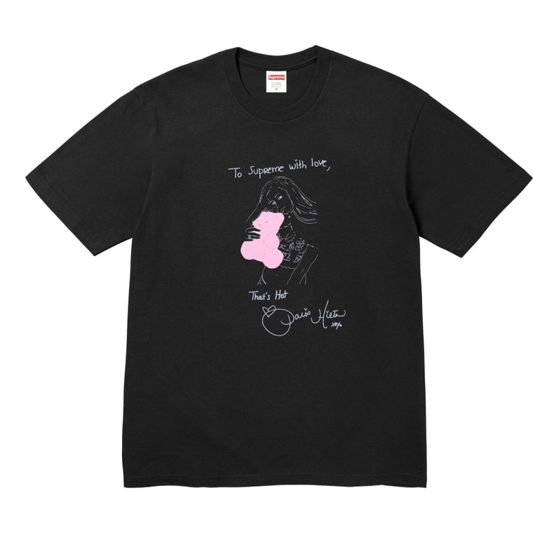 SUPREME PARIS TEE-BLACK