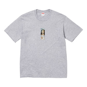 SUPREME PRAYER CARD BOX LOGO TEE-GREY