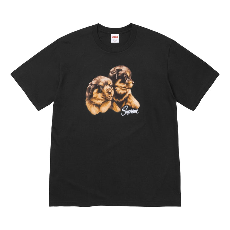 SUPREME PUPPIES TEE-BLACK