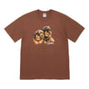 SUPREME PUPPIES TEE-BROWN